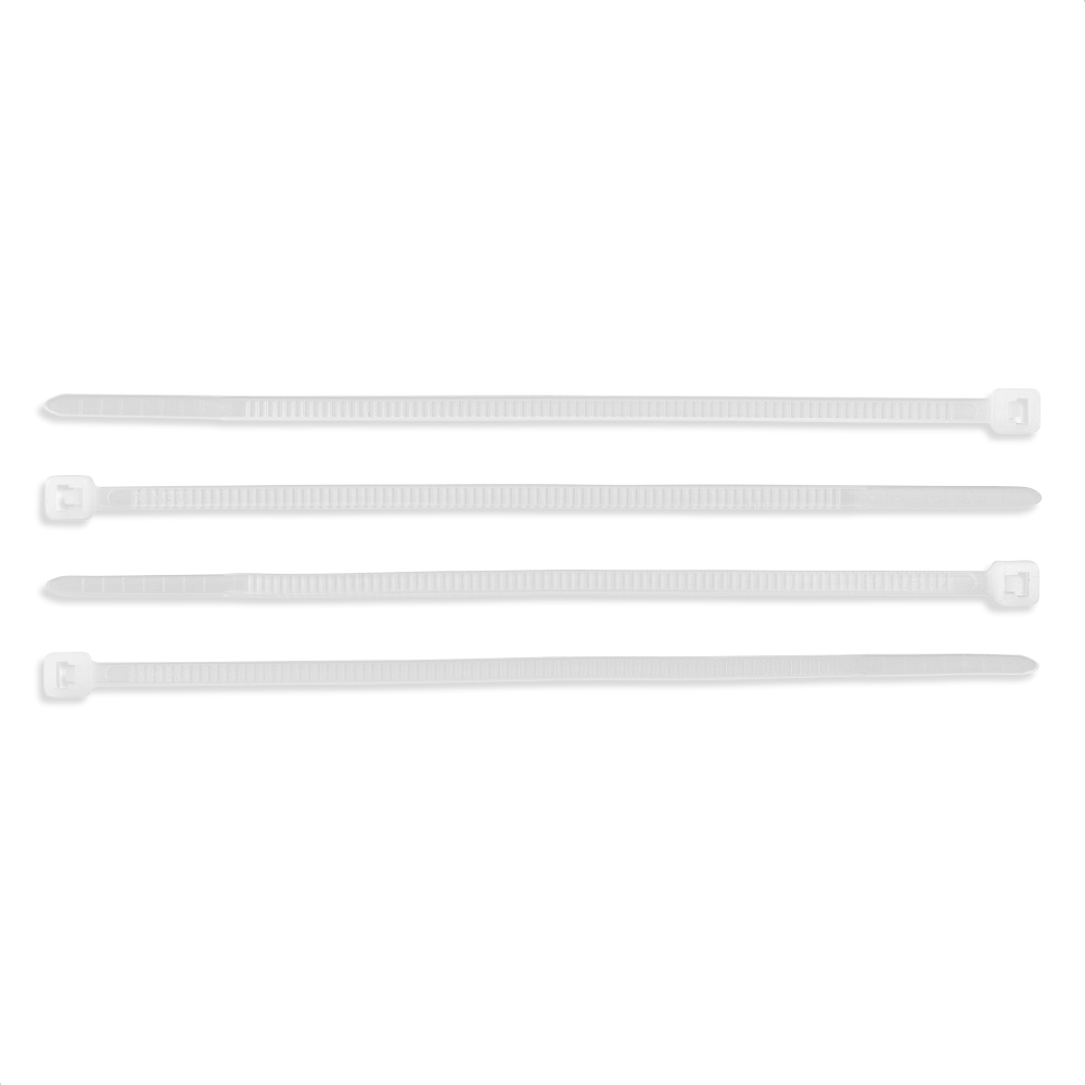 Abraçadeira Flexível 100X2,5Mm Branca Com 100 Unidades Steck Cab10025Br