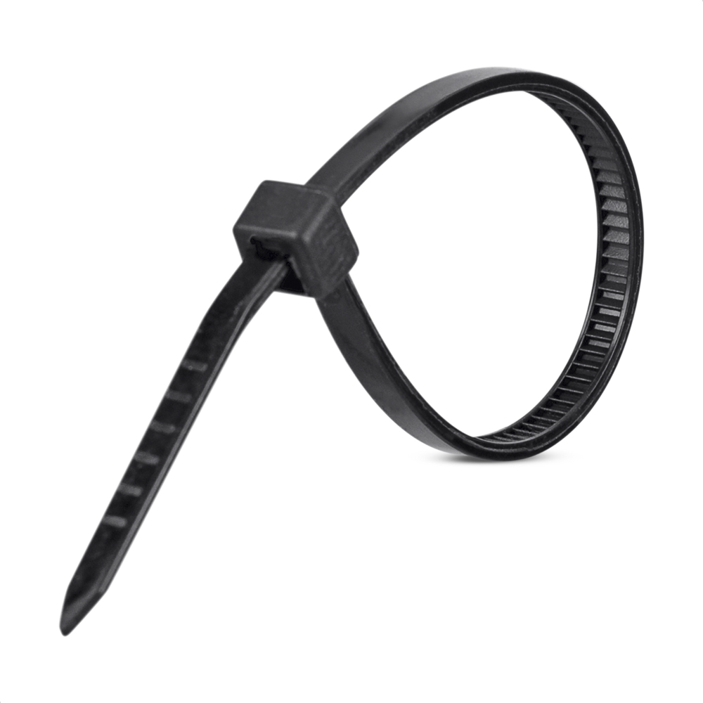 Abraçadeira Flexível 100X2,5Mm Preta Com 100 Unidades Steck Cab10025Pt