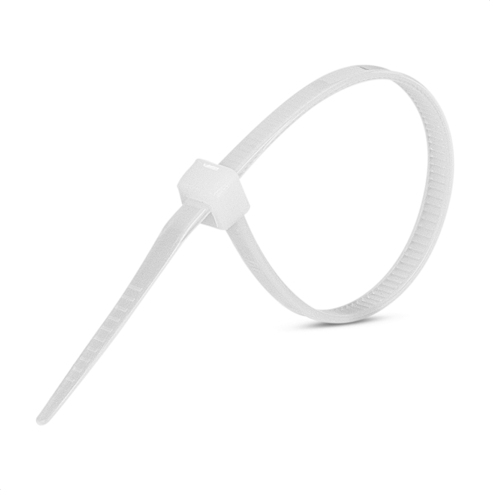 Abraçadeira Flexível 150X3,5Mm Branca Com 100 Unidades Steck Cab15035Br