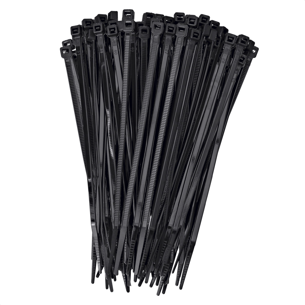 Abraçadeira Flexível 150X3,5Mm Preta Com 100 Peças Steck Cab15035Pt
