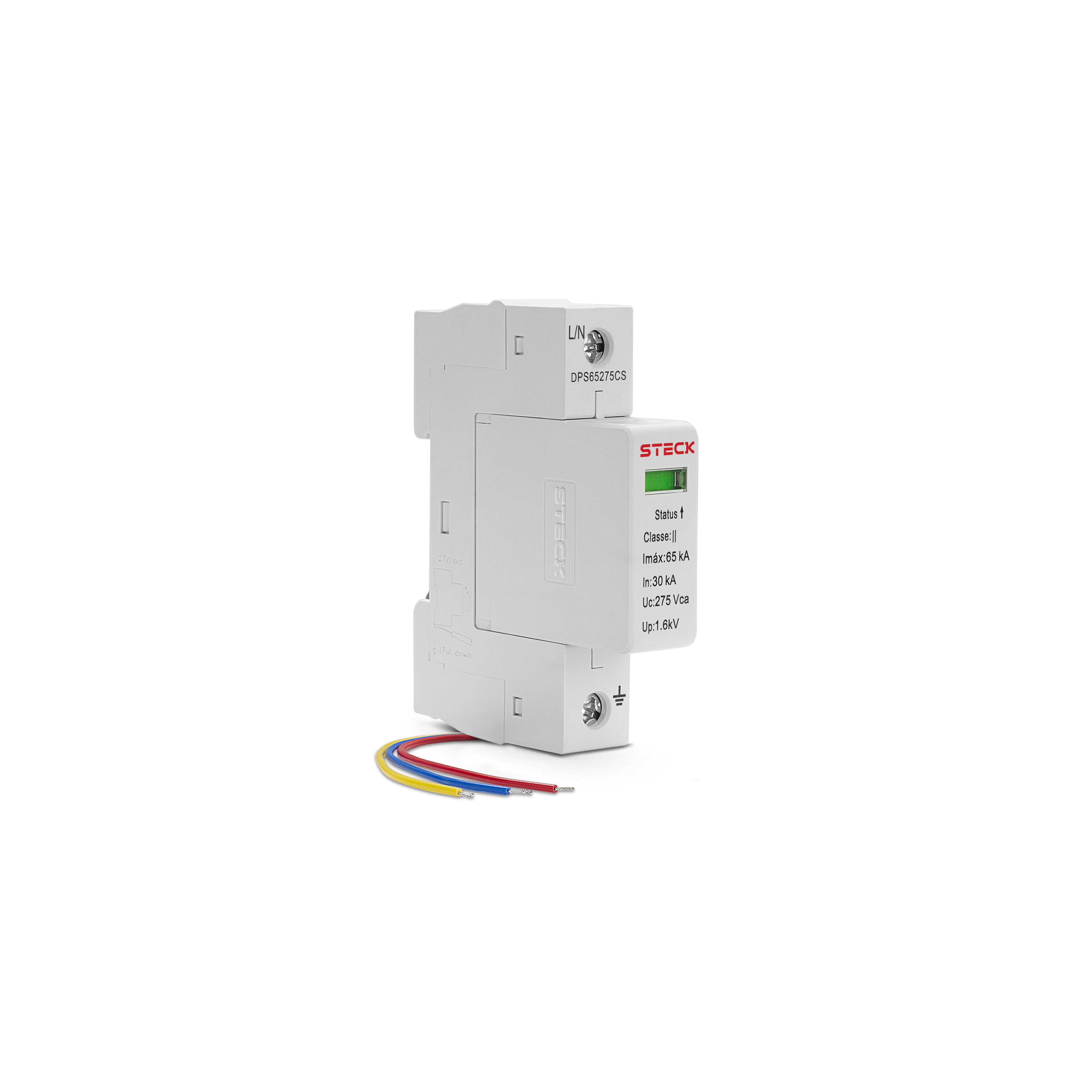 Prot Sur C/ Cart 65Ka 275V Classe Ii Sinal Remota Steck Dps65275Cs