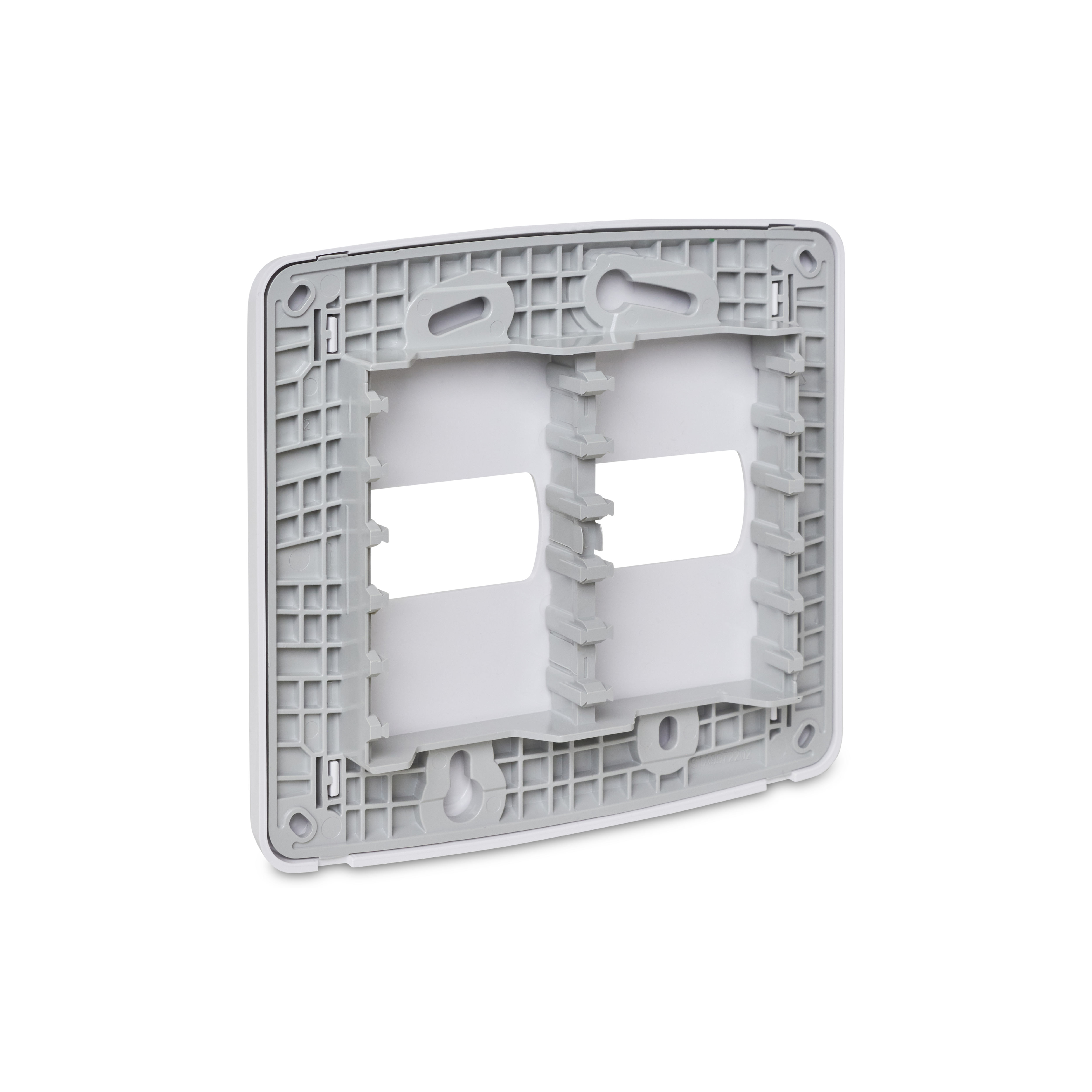 Placa+Suporte 4X4 De 2 Postos Separados Branca, Schneider Electric, S3B27520