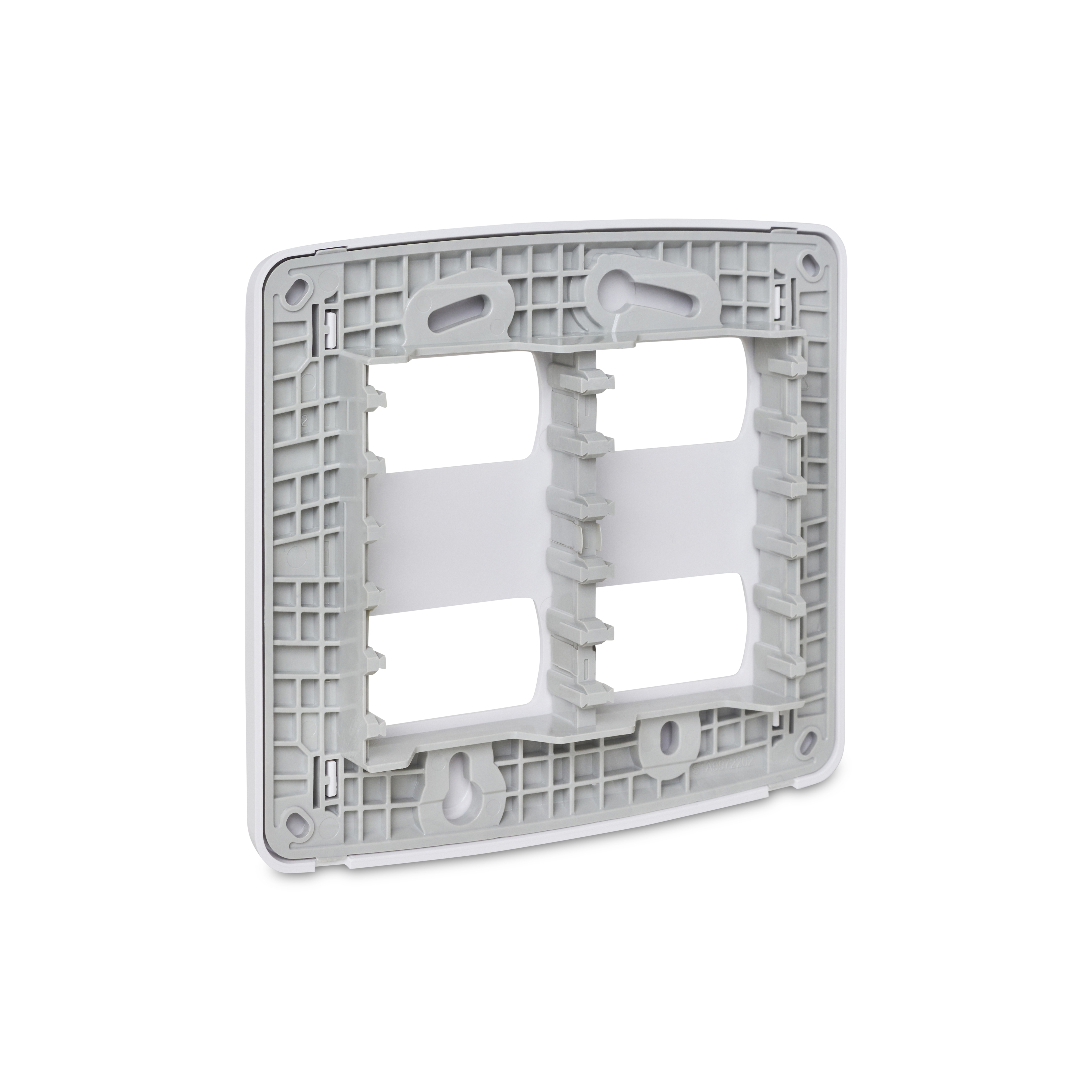 Placa+Suporte 4X4 De 4 Postos Separados Branca, Schneider Electric, S3B27540