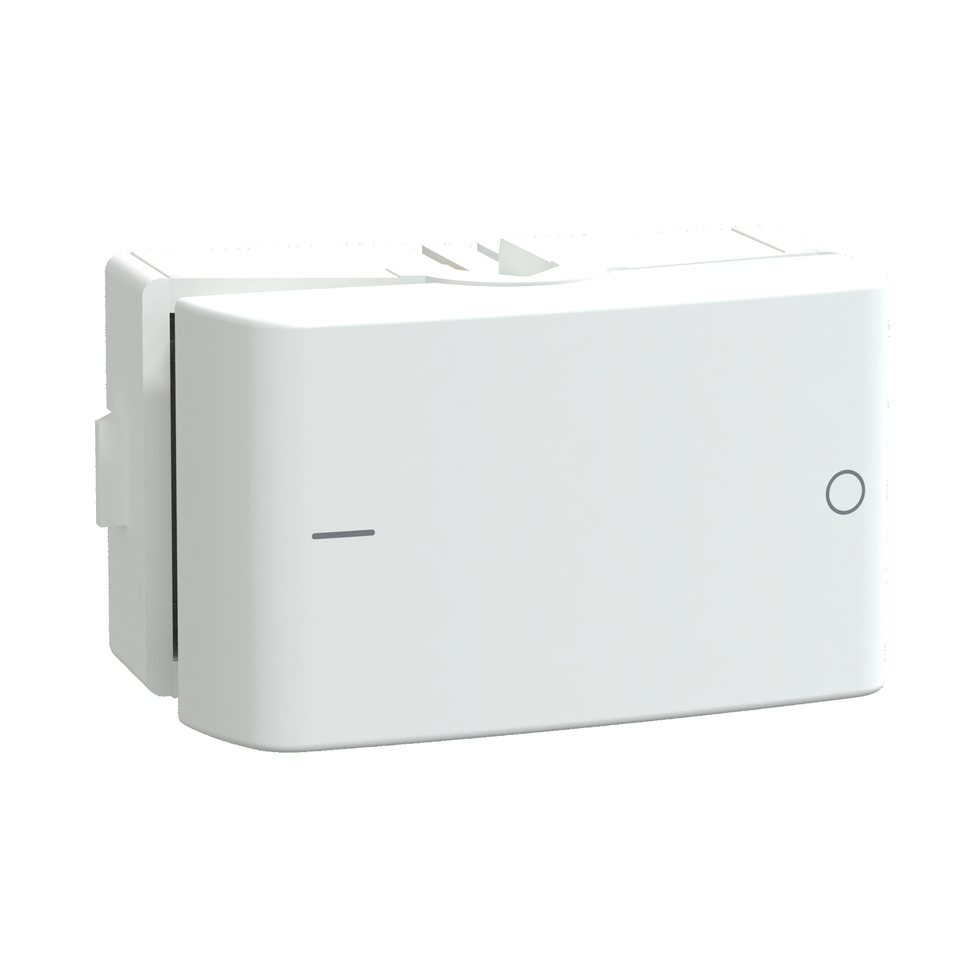 Modulo Interruptor Bipolar Simples 10Ax 250V 1M Branco Fosco, Schneider Electric, S400407