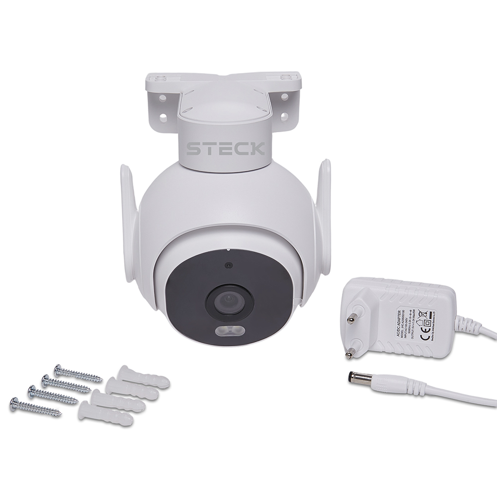 Câmera De Segurança Externa Ptz 360 Wi-Fi Full Hd Ip65 Scam4Bs1 Steck Ambiente Conectado