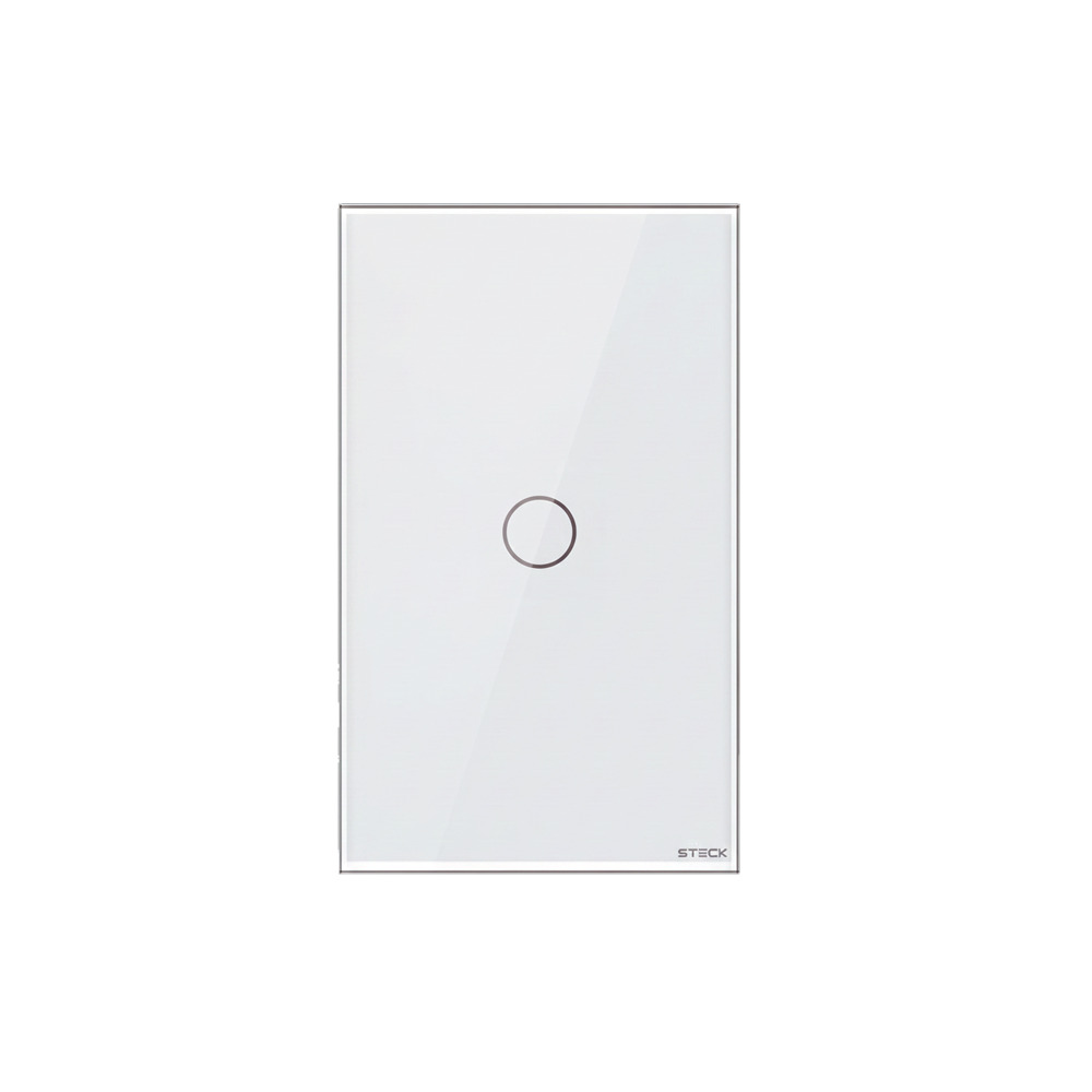 Interruptor Steck Ambiente Conectado 4X2" 1 Módulo Touch Branco Wi-Fi, Steck, SINT1B1